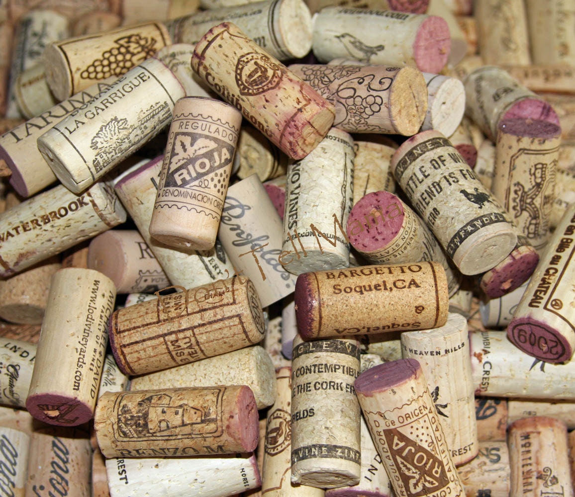 WINE CORKS 200 Used All Natural Wine Corks for Crafting Projects... N…
