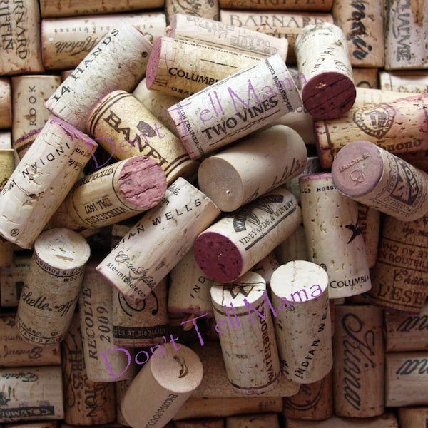 WINE CORKS 100 Used All Natural Wine Corks for Crafting Projects - Crafting Supplies
