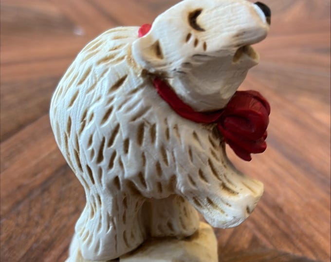 David Frykman 1996 Little Happy Bear Figurine Rustic Christmas Decoration