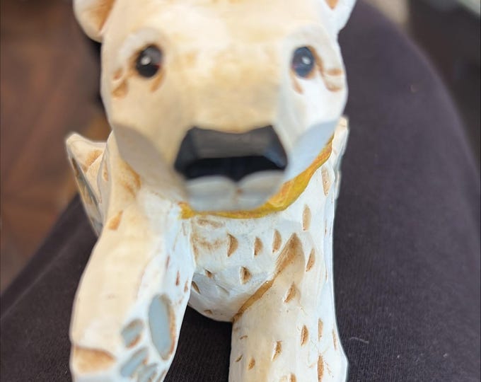 David Frykman Polar Bear Figurine 2000 Collectible Woodland Christmas Sculpture