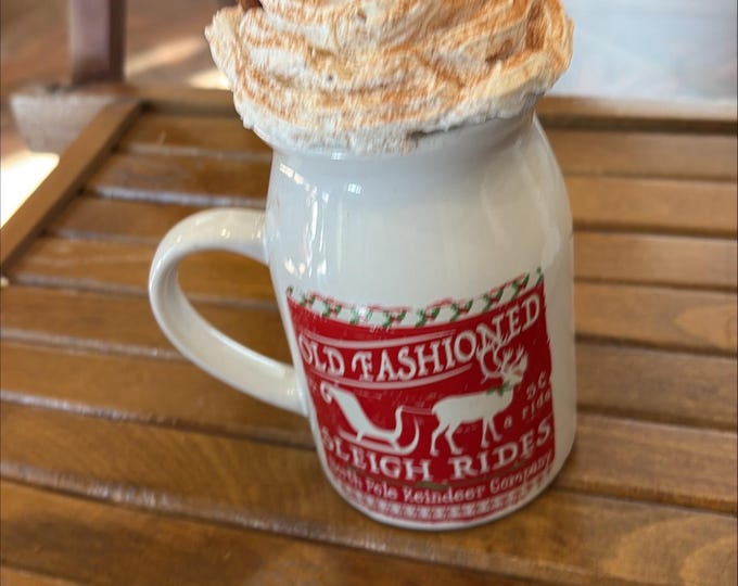 Old Fashioned Sleigh Rides Mug - Decorative Christmas Decor