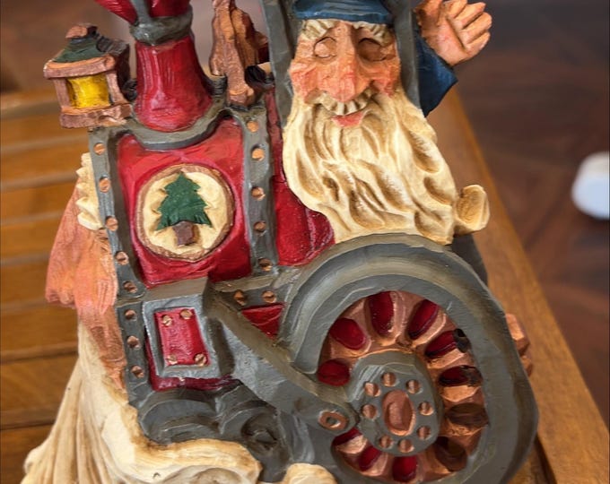 David Frykman Santa Train Figurine Christmas Collectible 1990s