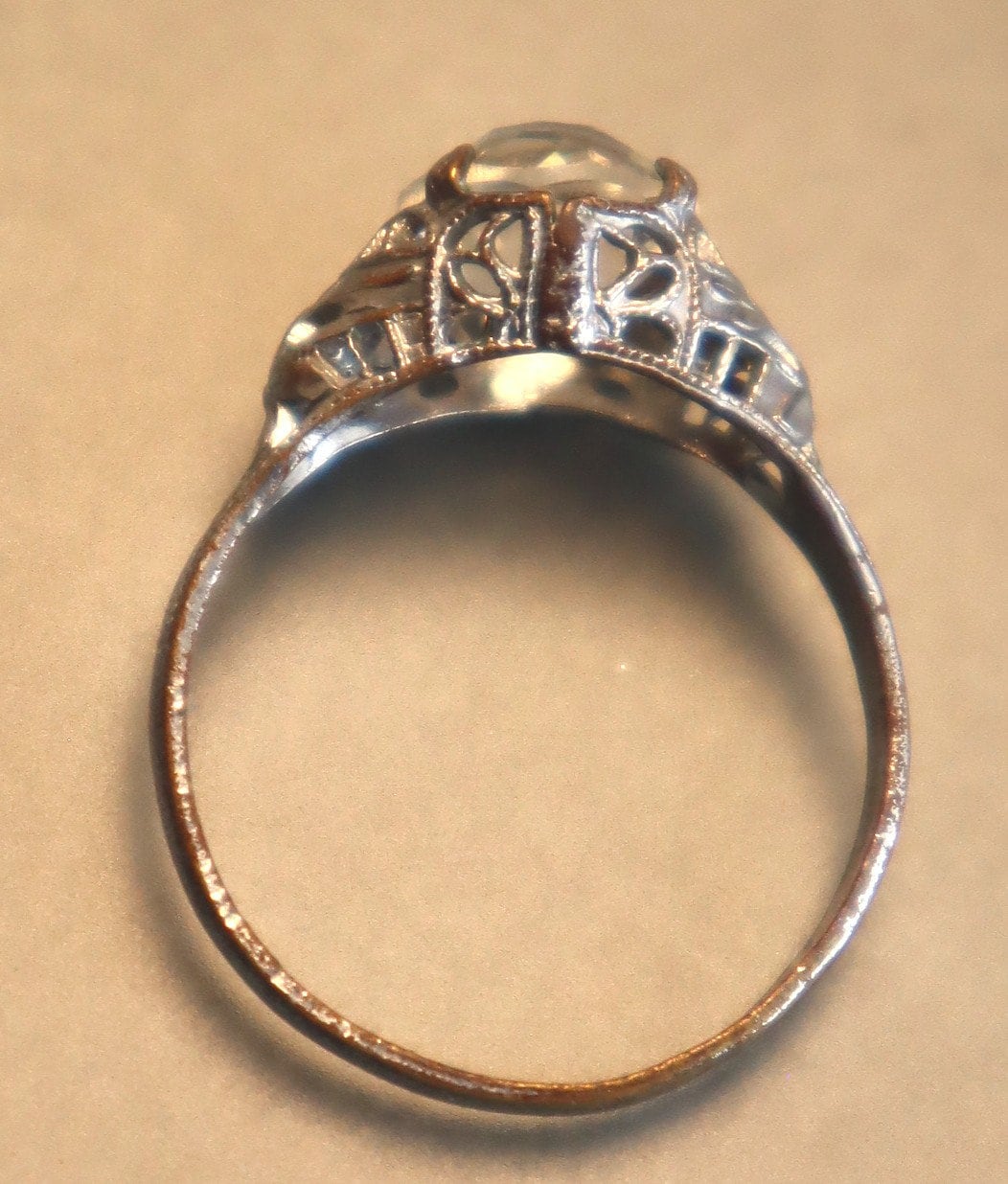 Art Deco Nemco Filigree Rhinestone Ring Size 8 - Etsy