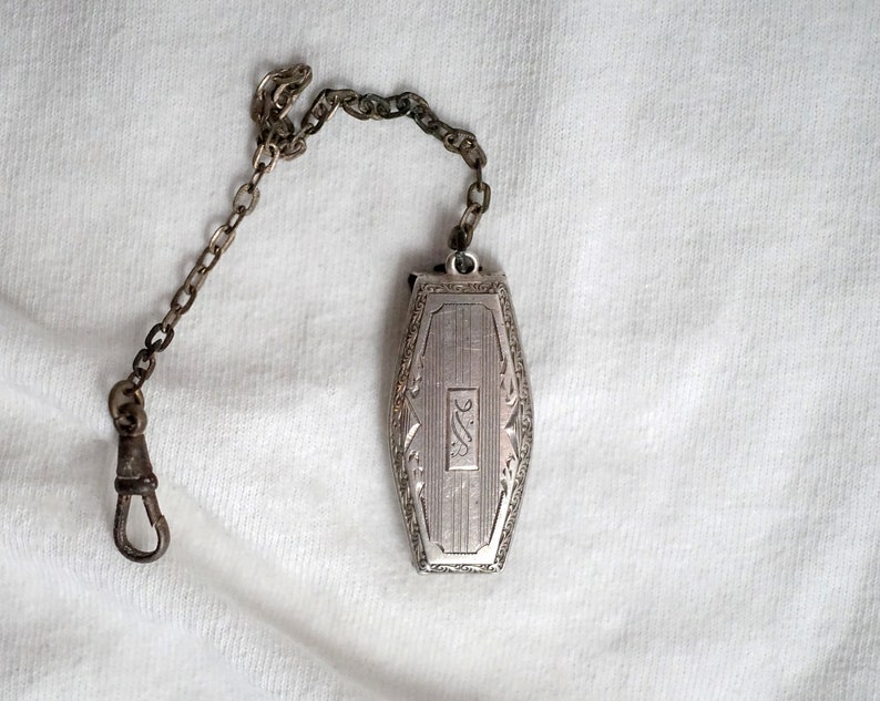 Deco Sterling Belt Watch Fob order