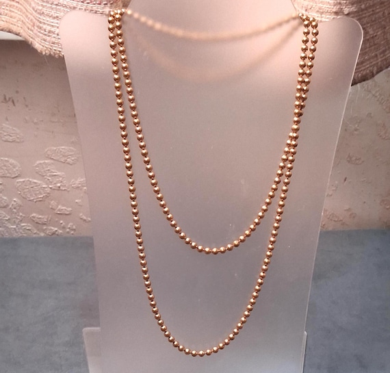 Brass Bead Chain Necklace Ball Chain