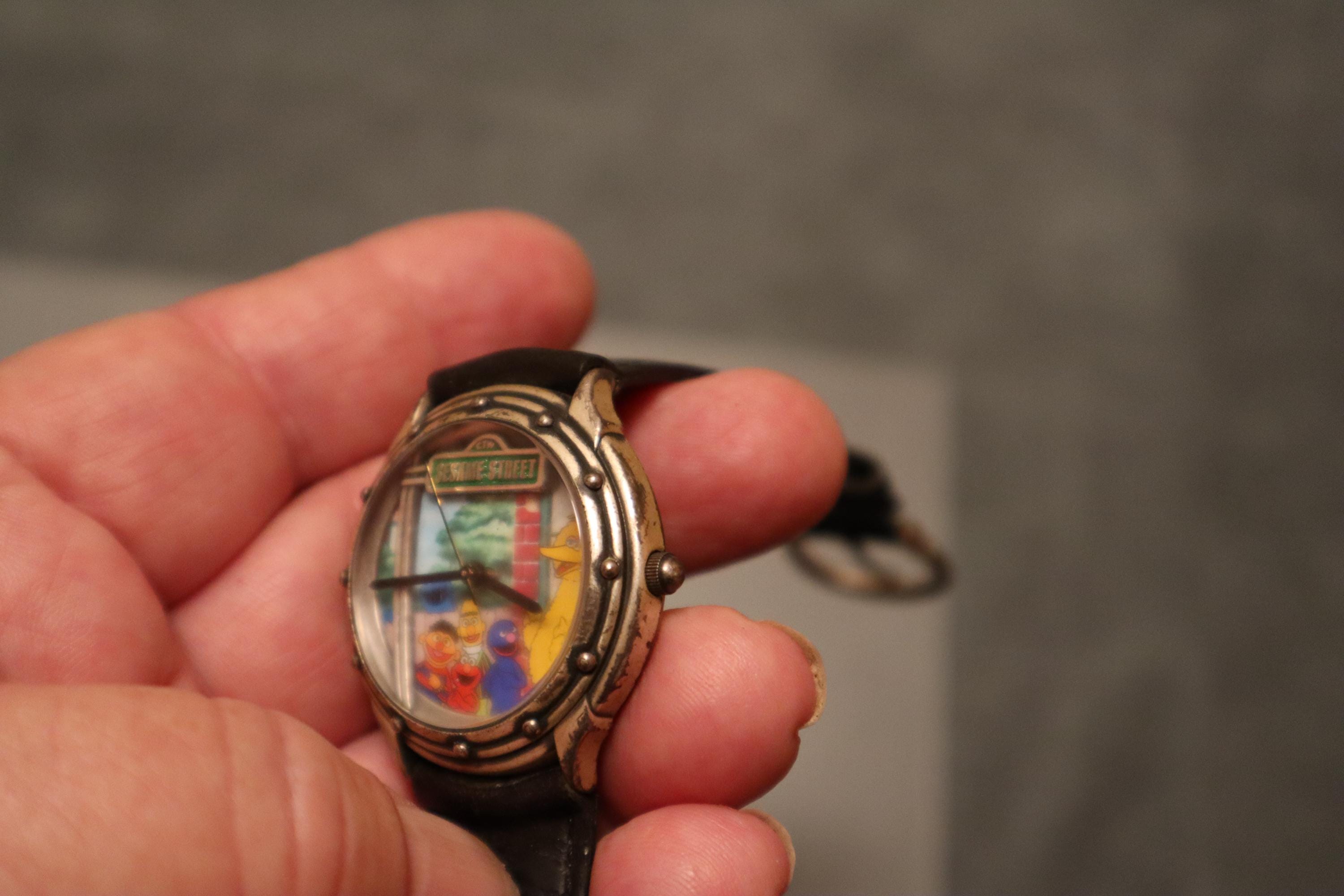 RARE BERT AND ERNIE FOSSIL SESAME STREET BRONZE WATCH Vintage Sesame Street Fossil Watch 1990s | Mercari main image 3