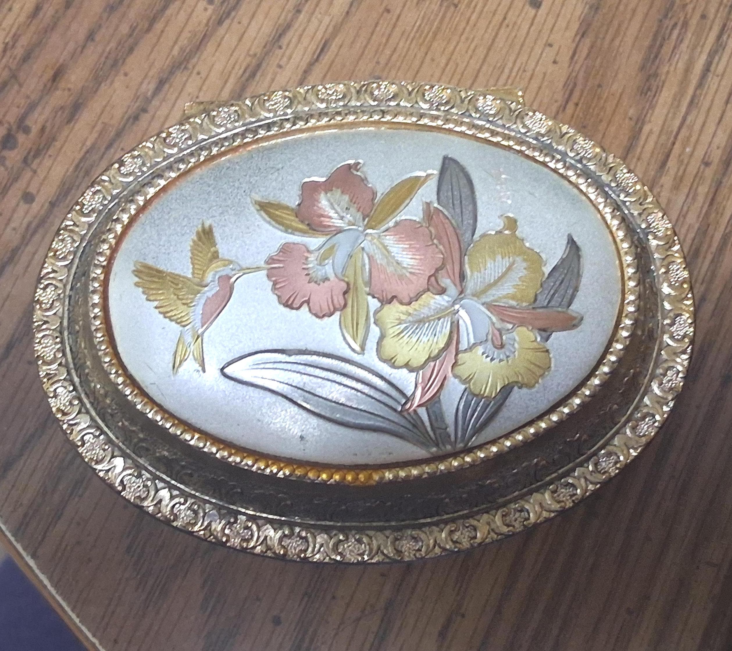 Chokin Jewellery Box - Etsy