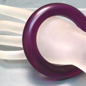 Vintage Purple Lucite Acrylic Bangle Bracelet