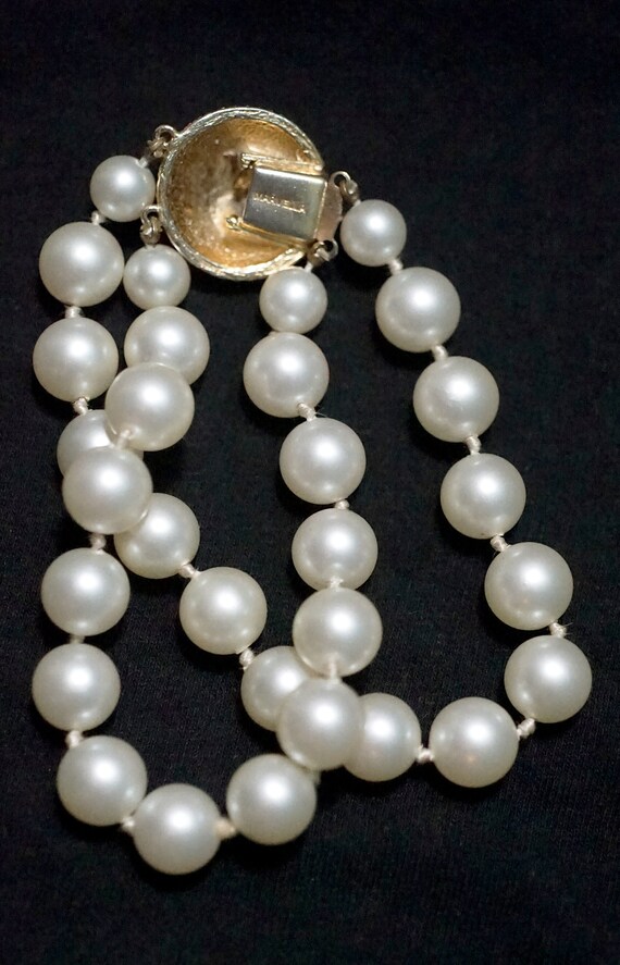 Marvella Two Strand Pearl Bracelet Vintage Double Bra… Gem