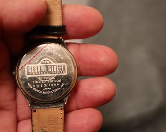 Vintage Sesame Street Watch Fossil 1990 display picture 2