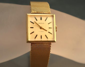 Vintage SEIKO Gold Octagon Face Quartz Watch With New Old
