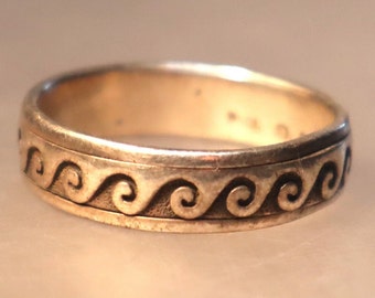 Sterling Waves Ring Size 13 Toe Ring? Marked