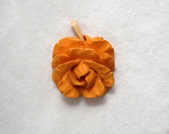 Carved Bakelite Rose Pendant