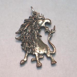 Vintage ketting met hanger leeuw leeuw dierenriem