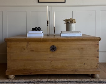 Antique European Pine Blanket Chest / Coffer; c. 1800–1850