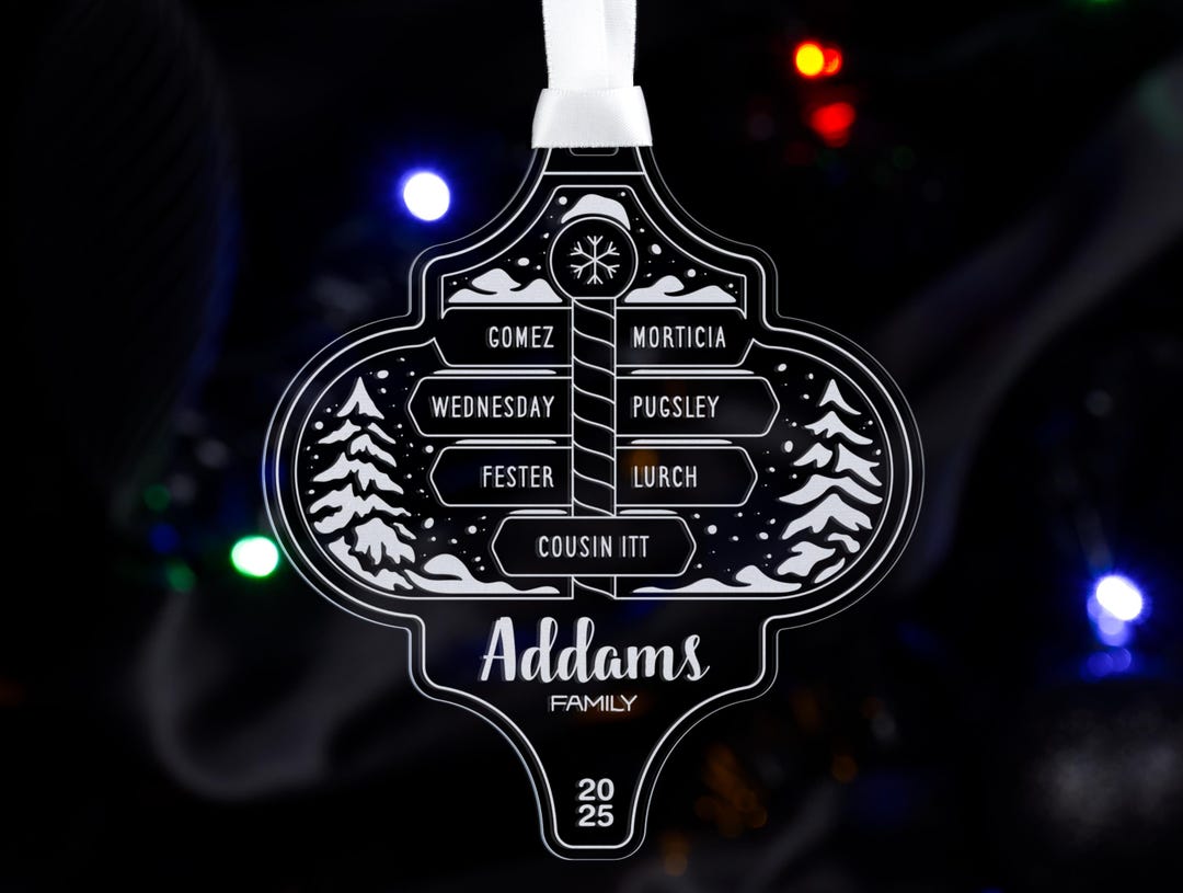 Family Name North Pole Personalized Christmas Ornament - Etsy