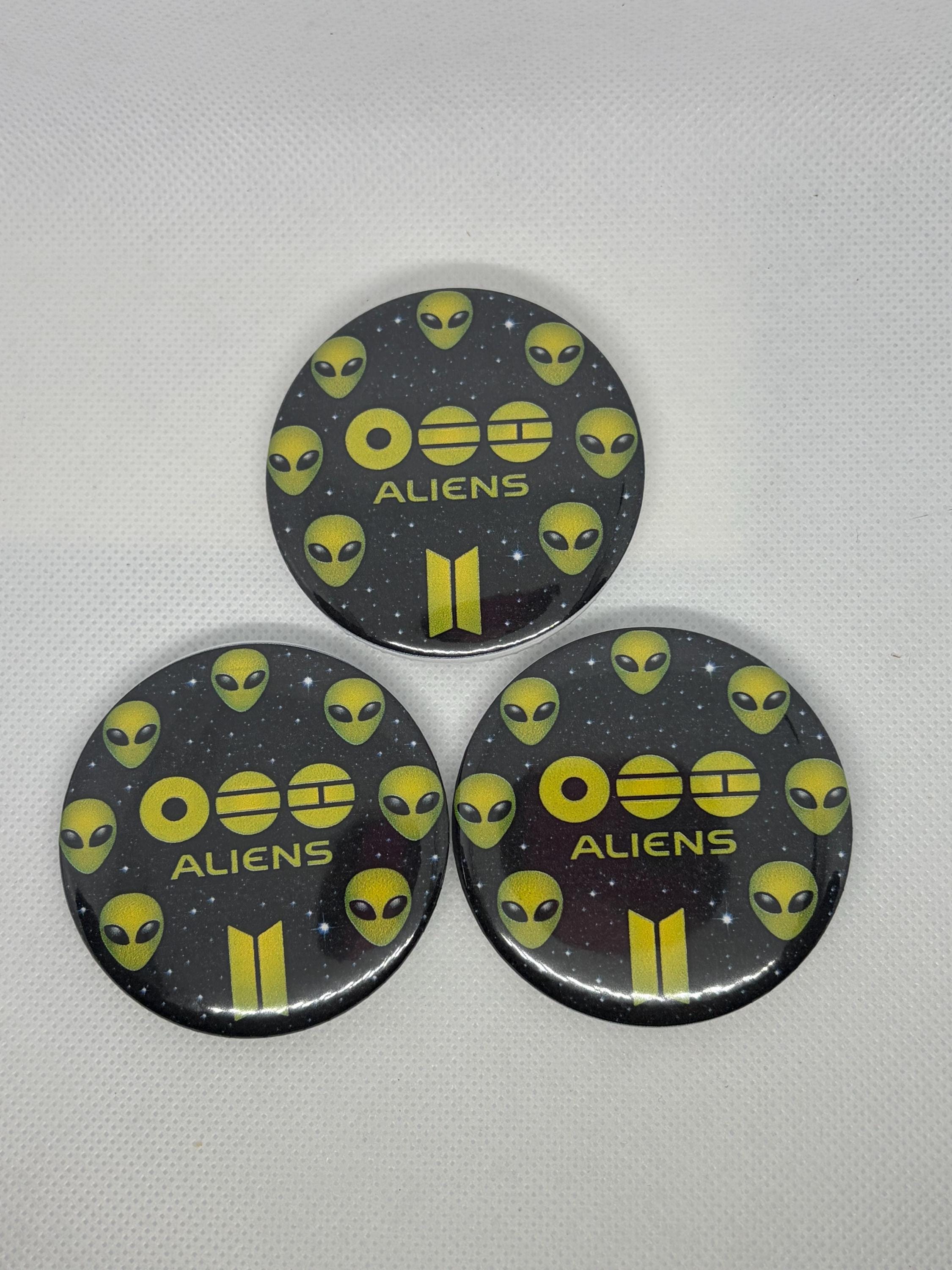 BTS Aliens Inspired Pinback Button 2.25” - Etsy