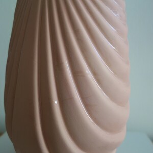 Vintage Light Terracotta Peach Minimalist Art Deco Vase image 10