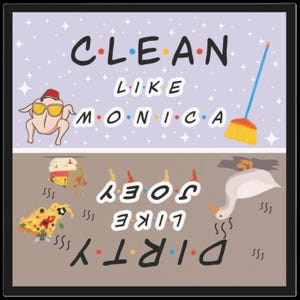 F.R.I.E.N.D.S Dishwasher Magnet | Clean Dirty Dishwasher Magnet