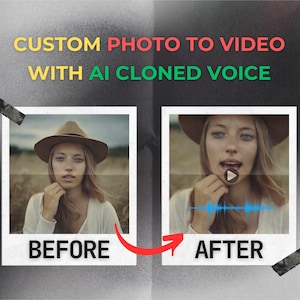 Personalized Photo-to-Video with Your AI Cloned Voice | Memorial Tributes, Keepsake Videos, Unique Gifts