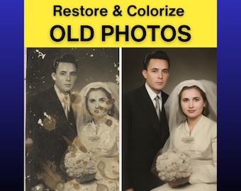Restore & Colorize Old Photo – Custom Family Keepsake | Digital Delivery