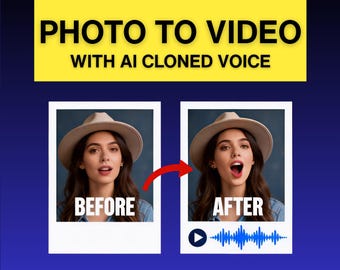 Photo to Video with AI Cloned Voice – Custom Memorial Tribute or Keepsake Gift
