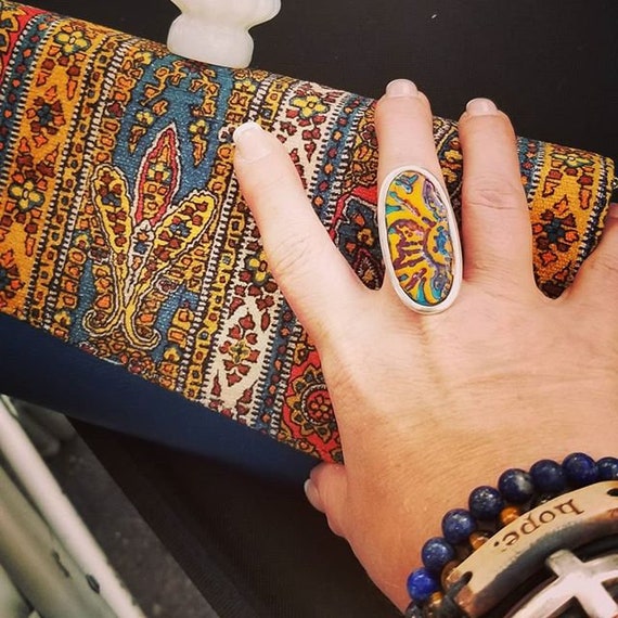 Finger Ring Raleigh Sunburst Etsy