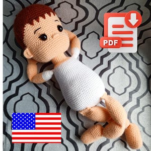 Amigurumi Crochet Pattern &quot;Thomas&quot; – Boy Doll PDF Tutorial | Handmade Toy Pattern for Beginners and Advanced | DIY Baby Gift Idea