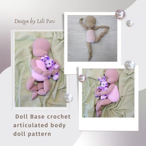 Virkmönster för ledbara amigurumi-dockor (PDF-nedladdning)