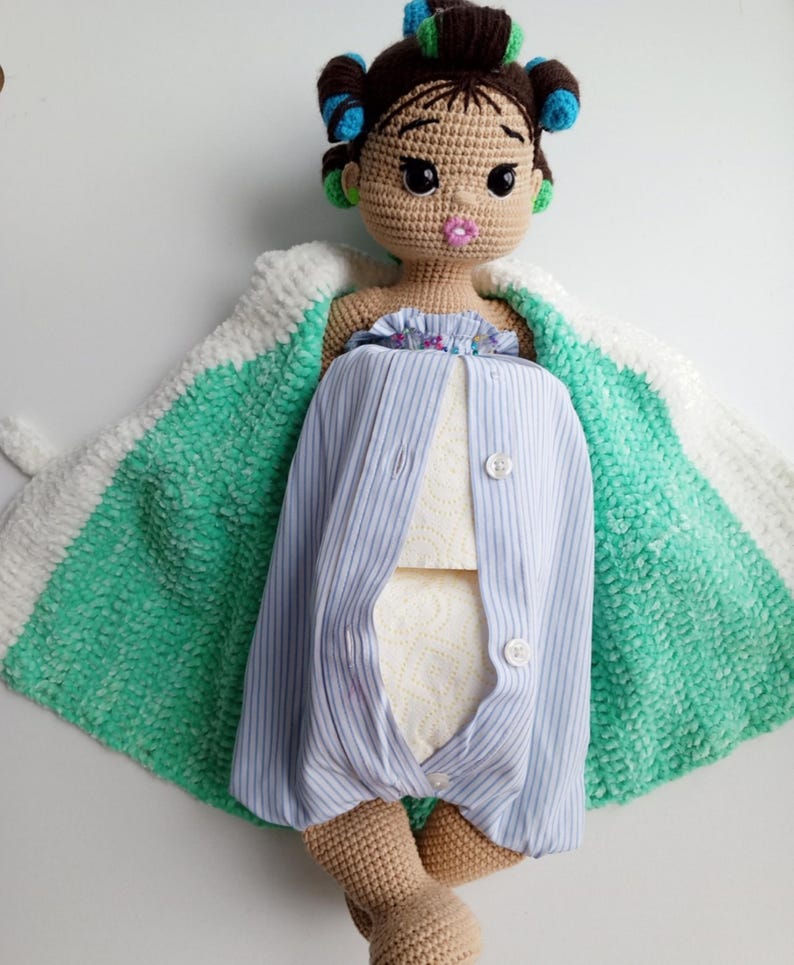 Crochet Doll Toilet Paper Holder Pattern: Quirky Bathroom Decor (PDF