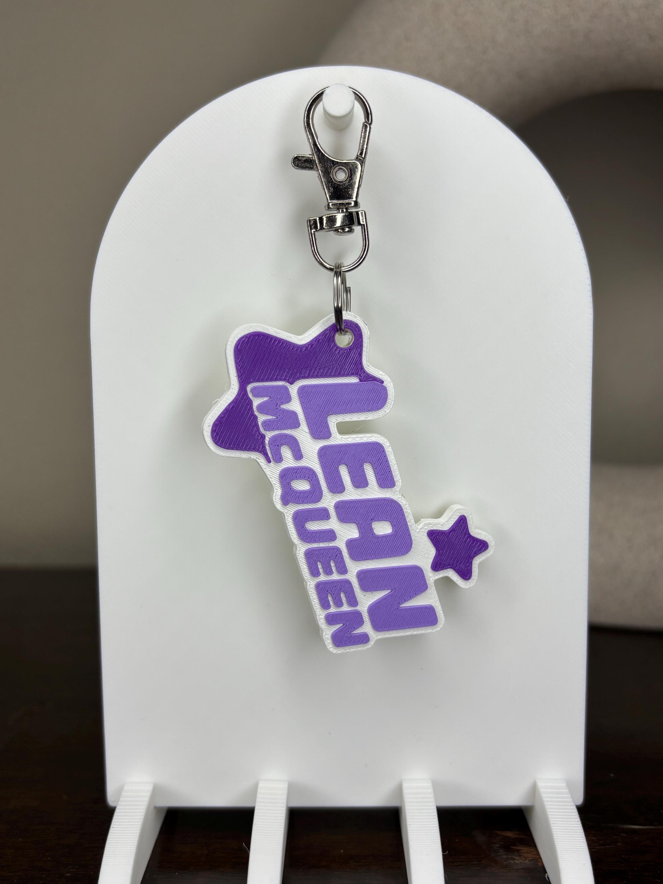 Lean Mcqueen Star Keychain – 3D Printed Collab With Twitch Streamer ...