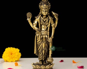 5 Inch Brass Vishnu Standing (180Gm)