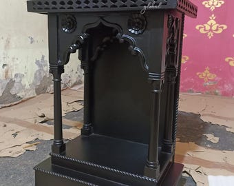 Black Finish Pooja Home Temple