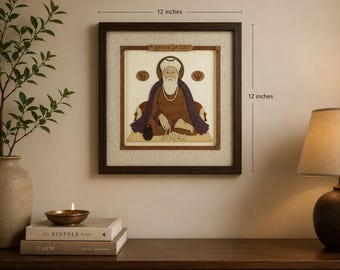 Guru Nanak Dev Ji Wood Art Frame by Charuhas Pandit