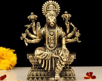 4 Inch Brass Varahi Amman Idol
