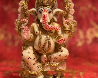 10 Inch Mehrav Ganesh in Resin