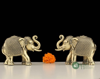 2 Inch Brass Elephant Figurine