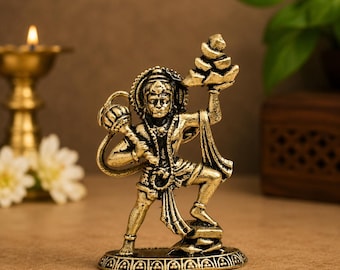 1 Inch Mini Standing Brass Hanuman Idol