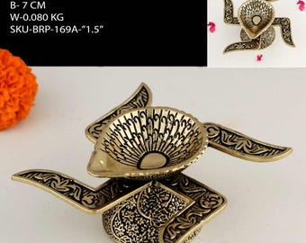 1.5 Inch Swastika Oil Lamp for Pooja & Vastu