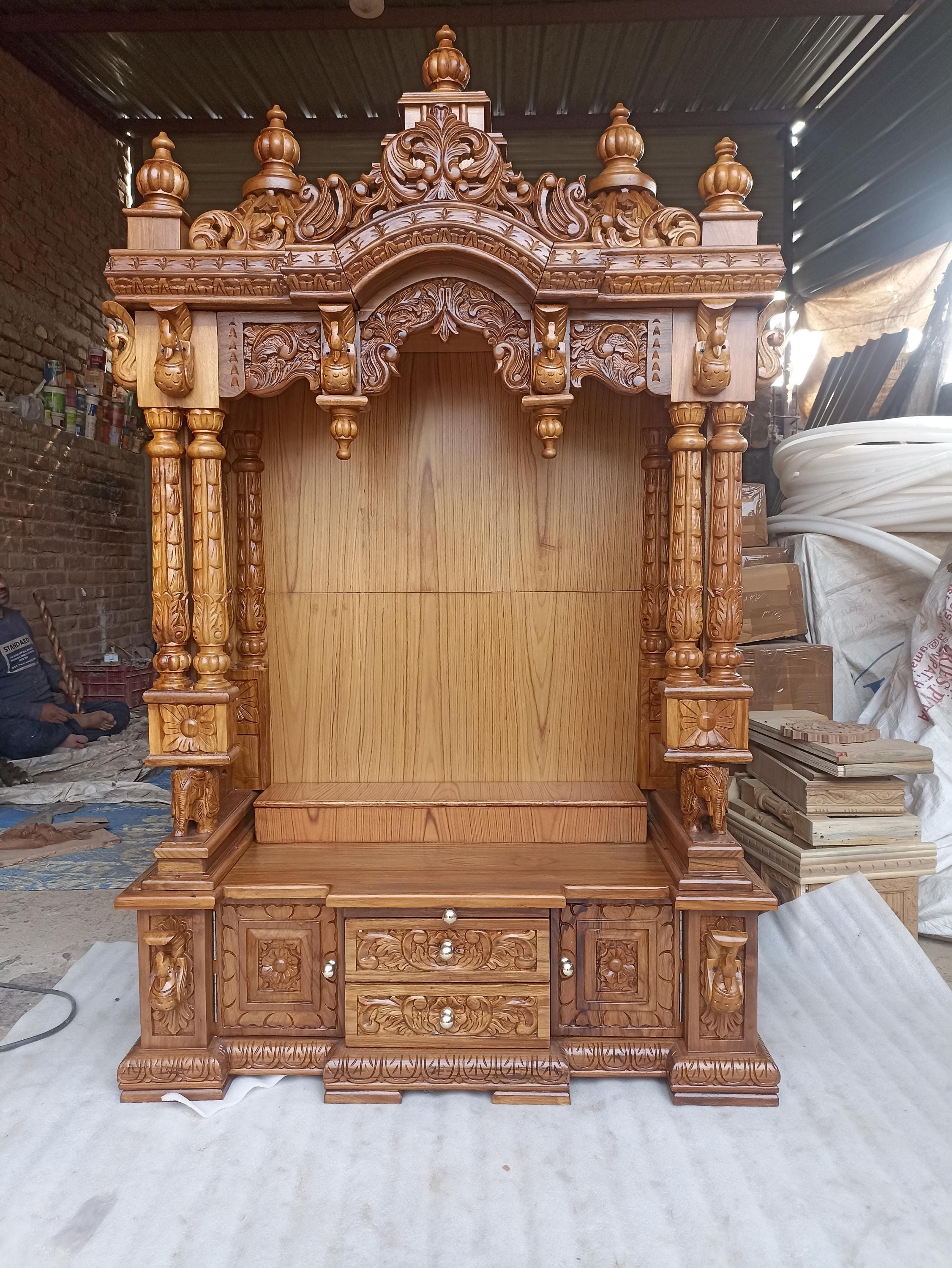 Timber Temples Teak Wooden Temple for Home - Etsy