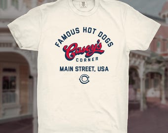 Casey’s Corner Disney World T-Shirt | Magic Kingdom Baseball-T-Shirt | Disney Parks Shirt | Disney World Essen & Hot Dog Shirt | Komfortfarben