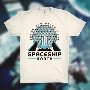Spaceship Earth T-Shirt | EPCOT Disney World Inspired Tee | Retro Future World Shirt | Classic Disney Park Attraction Graphic Tee
