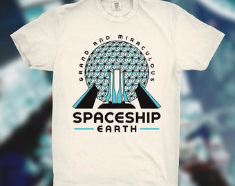 Spaceship Earth T-Shirt | EPCOT Disney World Inspired Tee | Retro Future World Shirt | Classic Disney Park Attraction Graphic Tee
