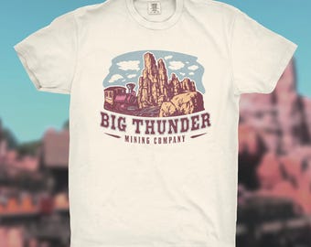 Camiseta Big Thunder Mountain Railroad / Camiseta Disney World Magic Kingdom / Camiseta Wildest Ride in the Wilderness / Big Thunder Mining Co.