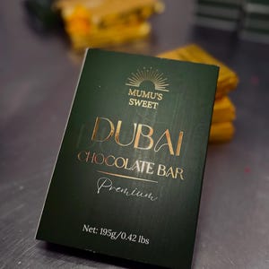 White Chocolate Dubai Chocolate Bar, Mumu&#39;s Sweets White Chocolate
