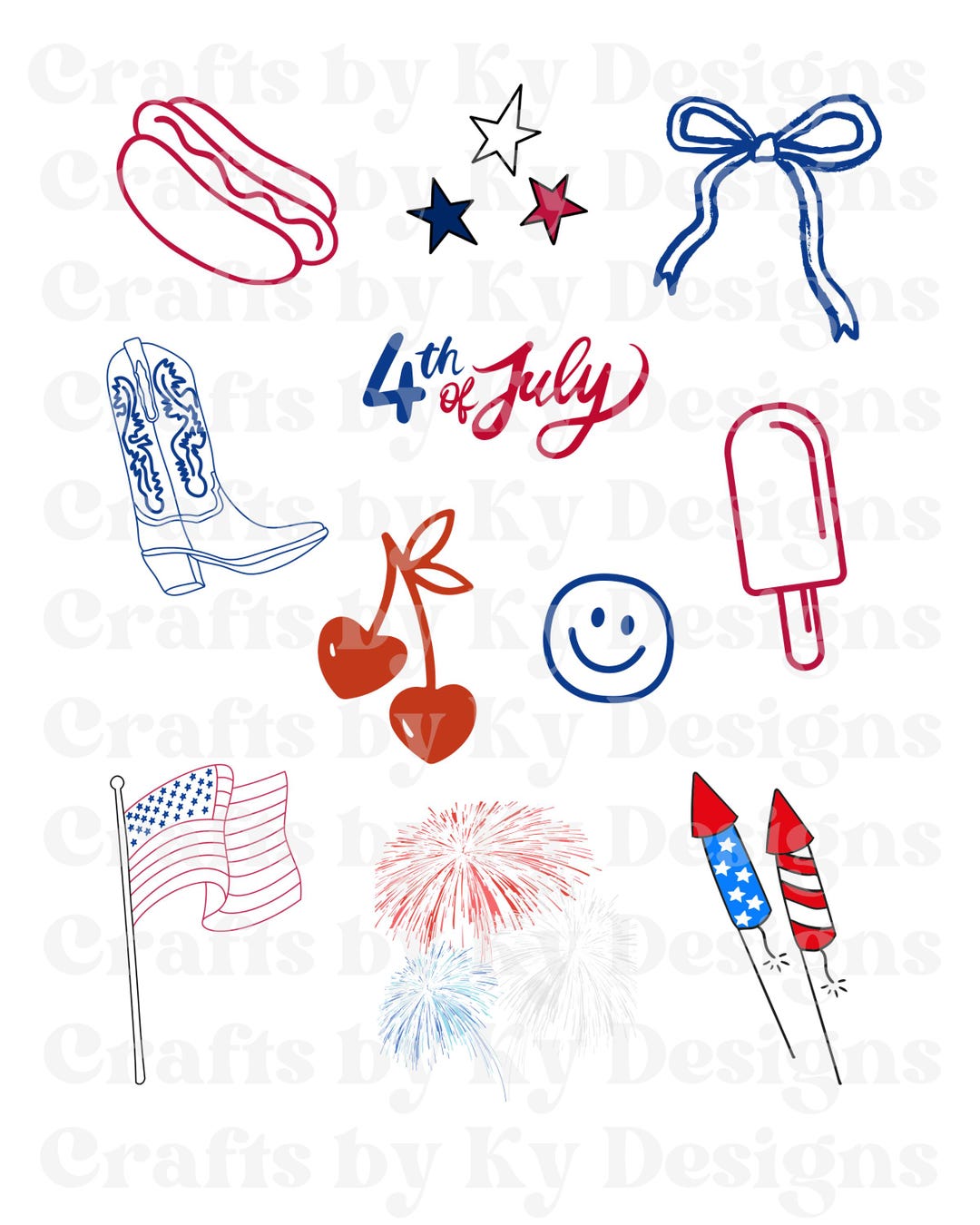 4th of July Png | 4th of July | Girly American Png | America Coquette ...