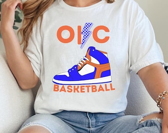 Vintage Oklahoma City Thunder PNG | Retro Basketball Design (Digital Download)