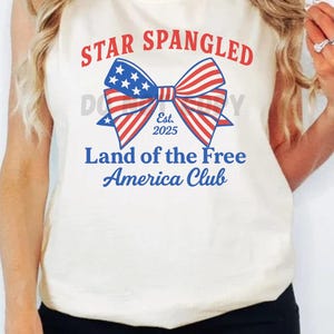 Star spangledPNG, Fiocco Coquette Png, Disegni per magliette del 4 luglio Png, Trendy USA Png Coquette png America png, spiaggia preppy pn