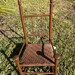 Vintage Handmade Wooden Splint Doll’s Rocking Chair With Arms ...