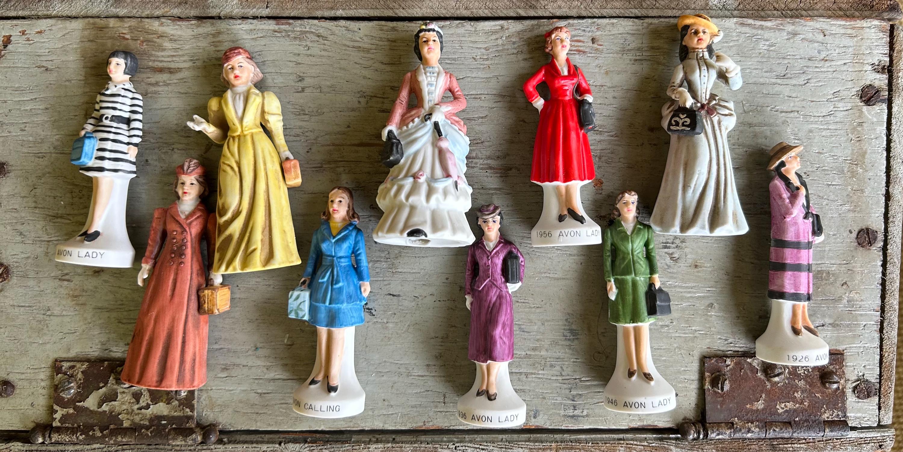 Vintage Avon Lady Porcelain Figurines: 1976 Collectible Set of Ten - Etsy
